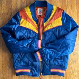 Colorful Retro Bomber Jacket